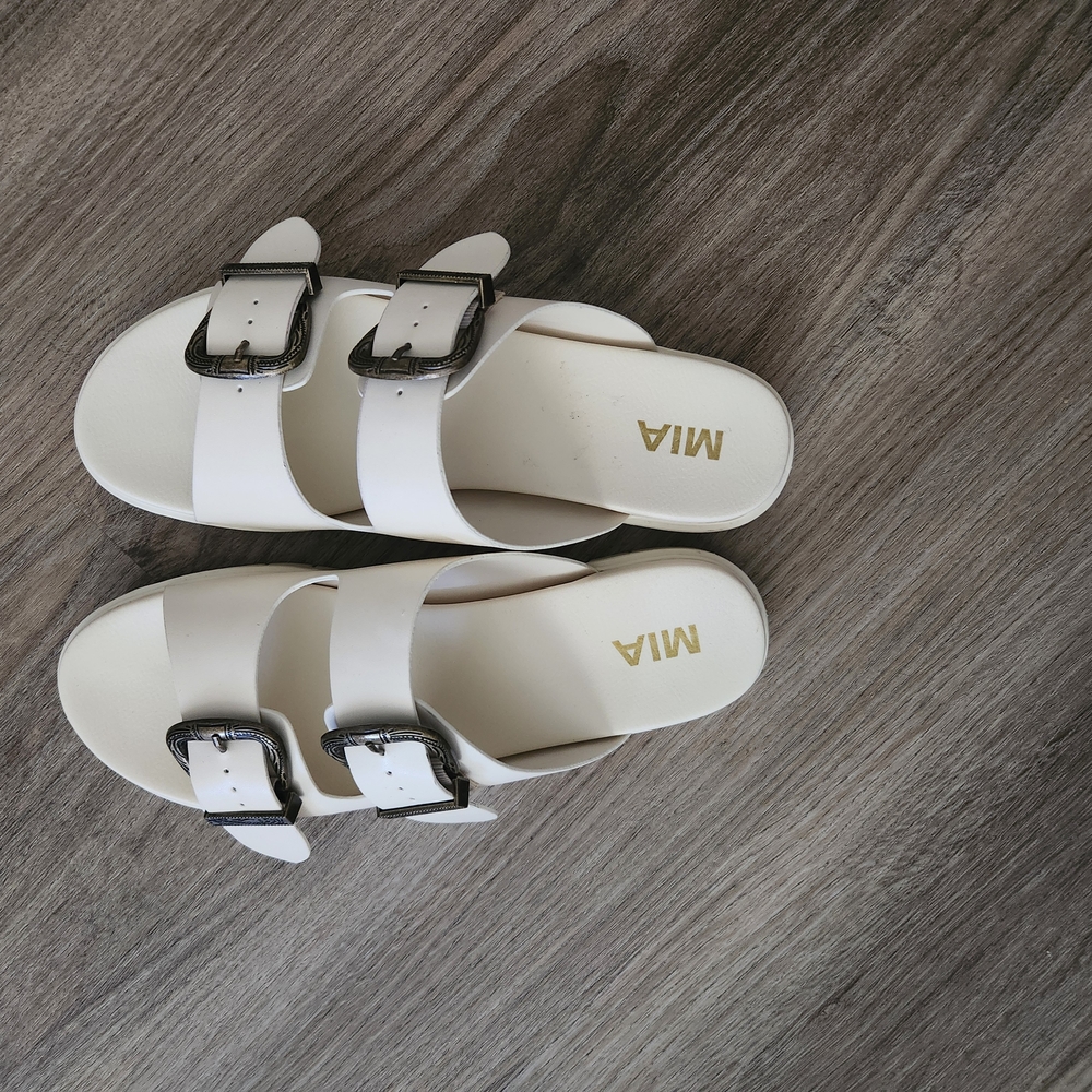 MIA Women's White Sandals